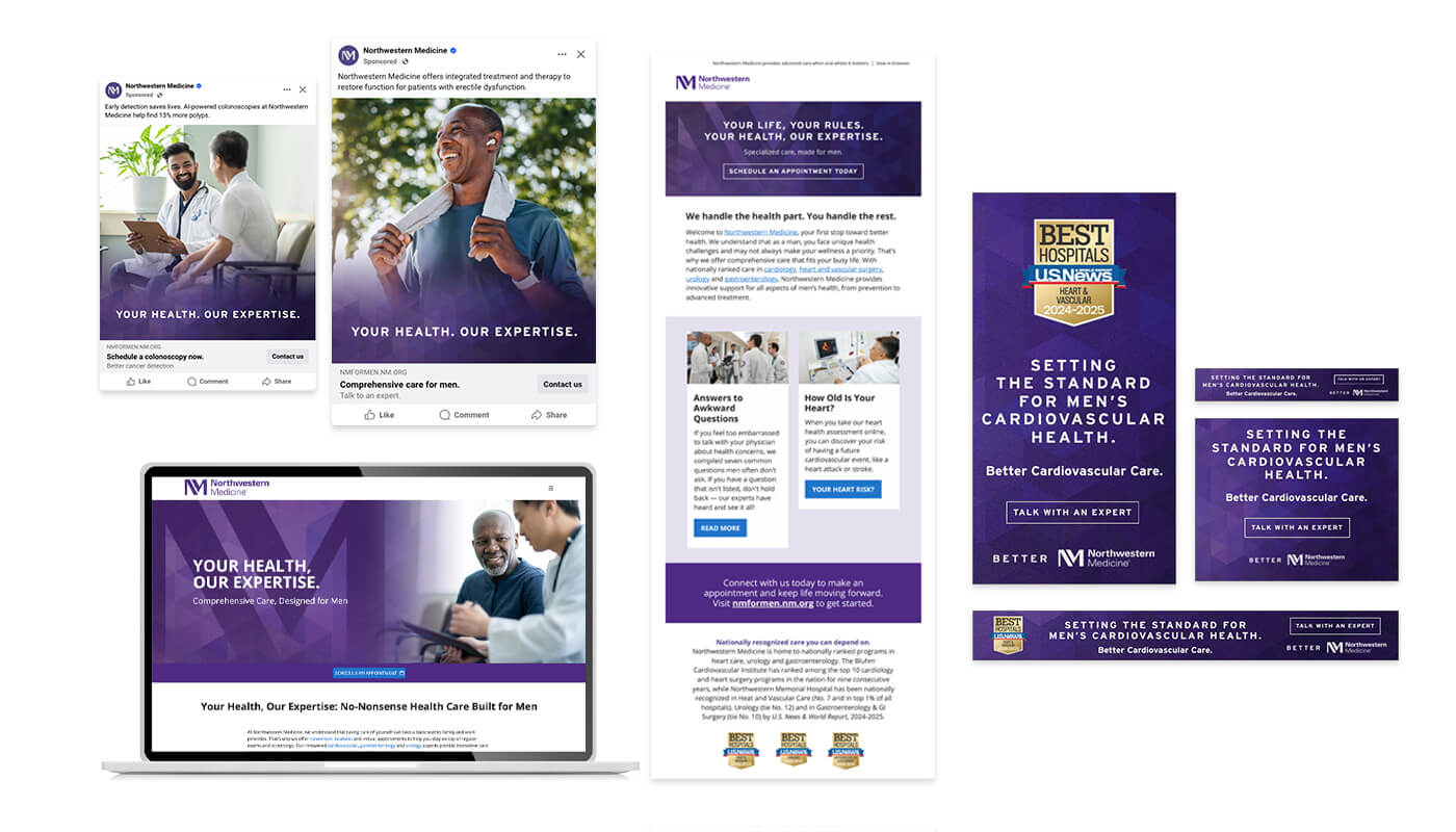 Northwestern Medicine Mens Health creative