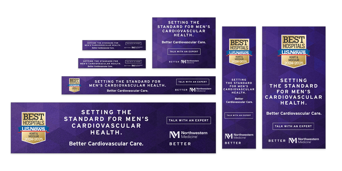 Northwestern Medicine Mens Health Display creative